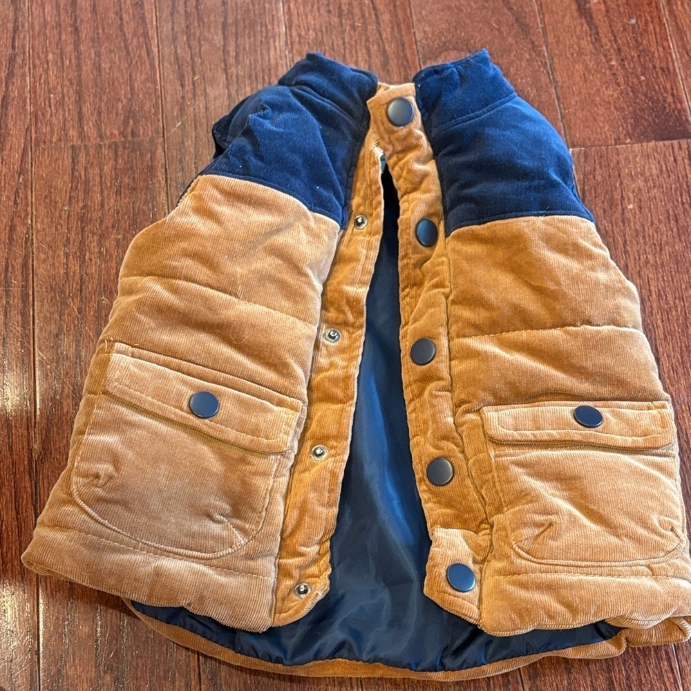 Tommy Bahama Tan and Blue Corduroy Vest